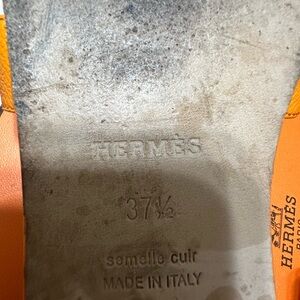 Orange Hermes sandals